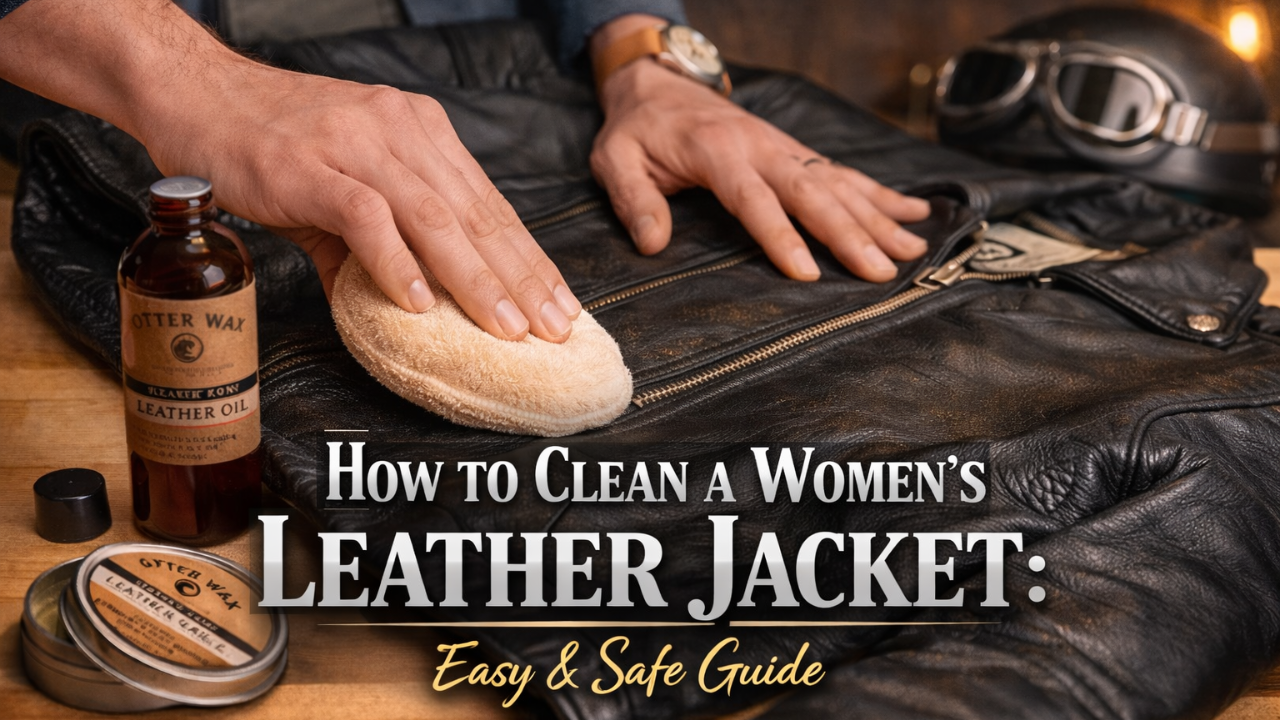 How to Clean a Women’s Leather Jacket Safely at Home