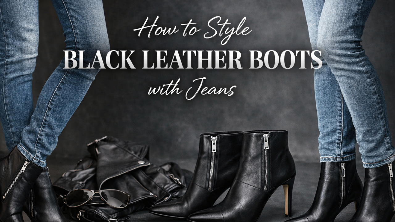 How to Style Black Leather Boots with Jeans