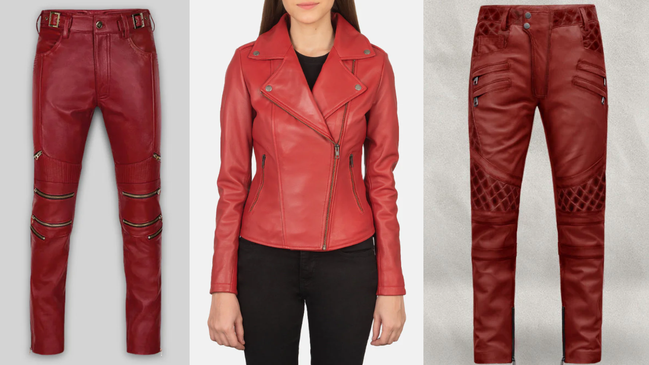 How to Style a Red Leather Jacket for Women