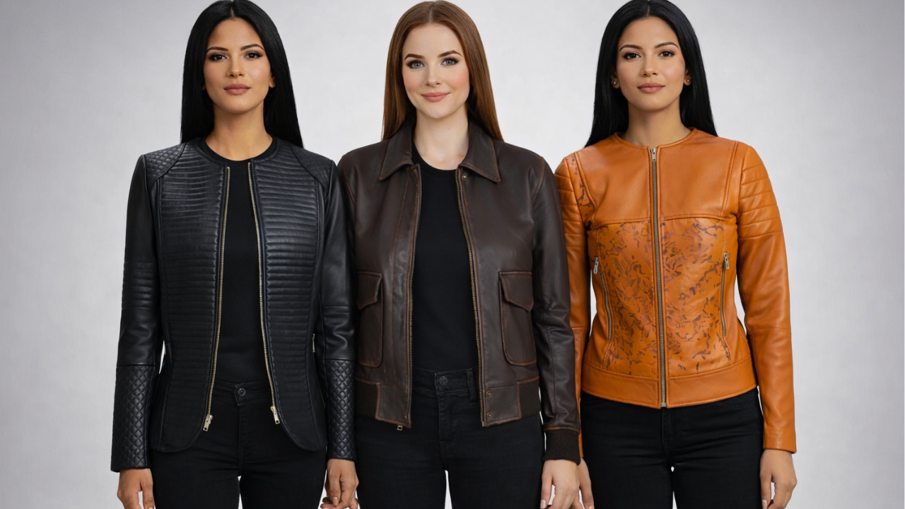 Black Leather Jacket women