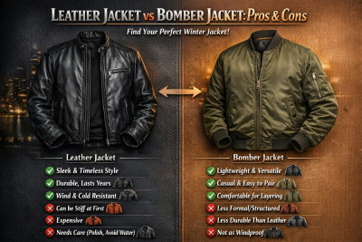 Leather Jacket vs Bomber Jacket Pros & Cons 