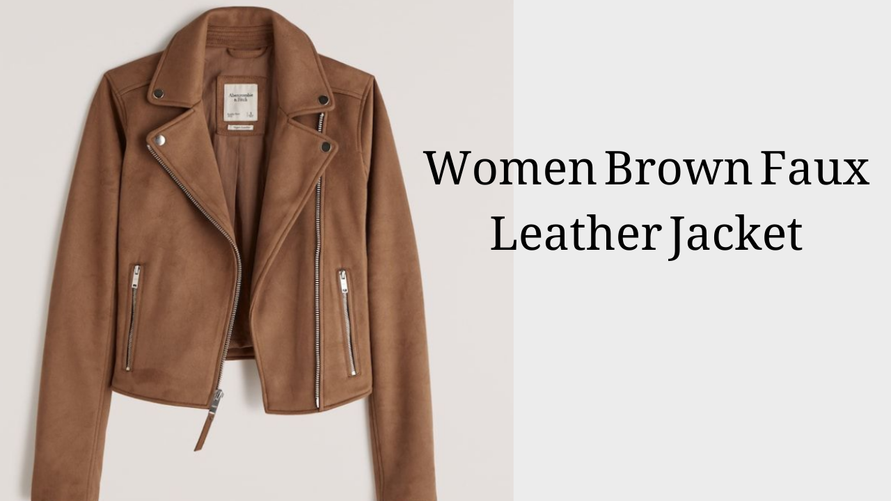Brown Faux Leather Jacket