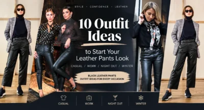 Black leather pants outfit ideas for every occasion 