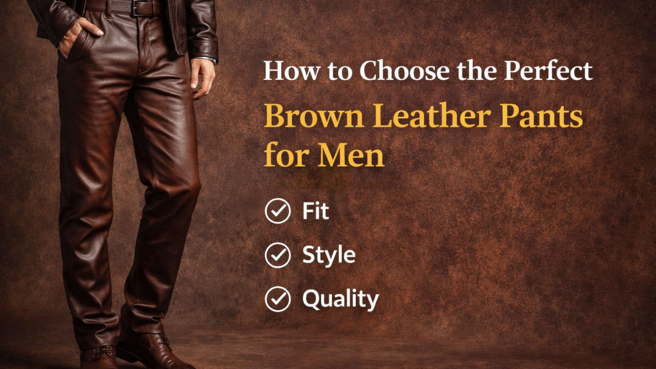 How to Choose the Perfect Brown Leather Pants for Men