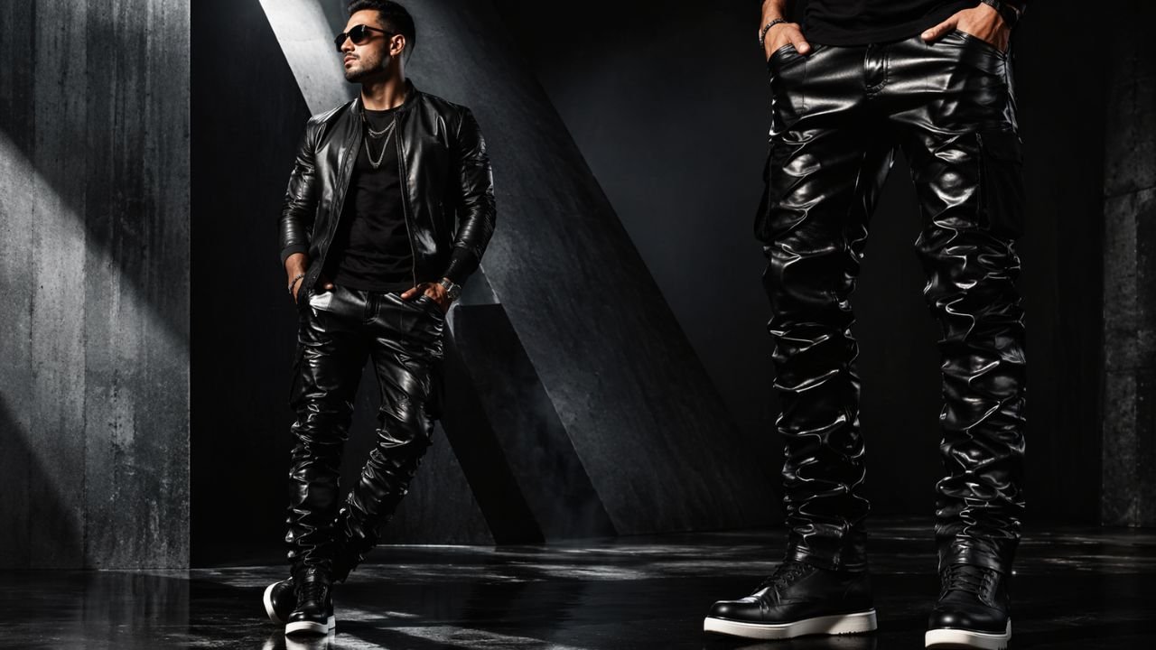 Upgrade Your Wardrobe with Stacked Leather Pants for Men