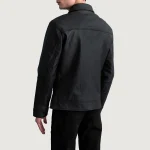 Designer Leather Jackets Mens bake side