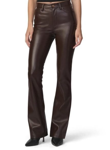 Chocolate Brown Leather Pants for Women