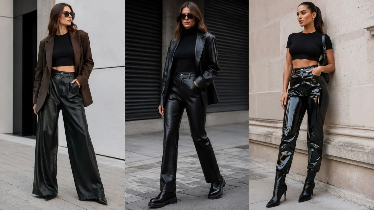 Different types of leather pants styles