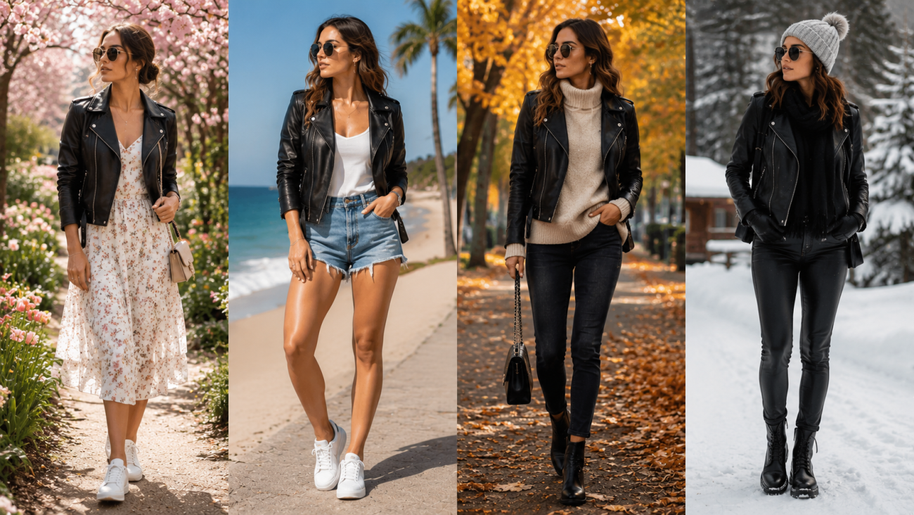 How to Style Ladies Leather Jackets in Every Season