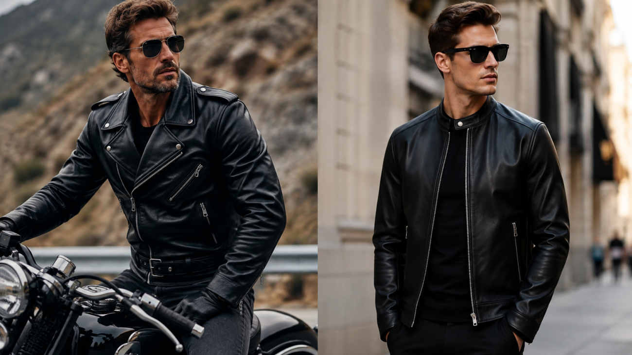Leather Biker Jacket vs Fashion Leather Jacket