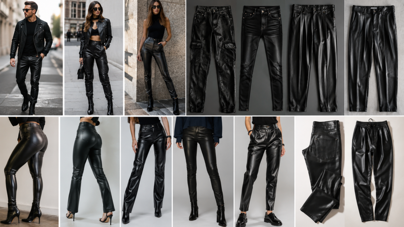 Types of Black Leather Pants