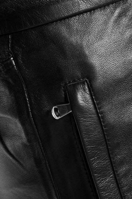 black leather trousers mens back sied