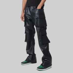 genuine leather pants mens