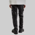 mens leather slacks