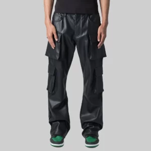 genuine leather pants mens