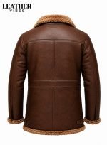 Leather Shearling Jacket for Men