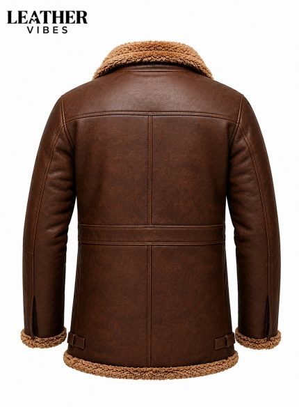 Leather Shearling Jacket for Men