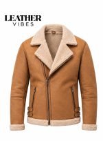 Men Shearling Jacket Tan