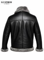 Men's Shearling Jacket back side