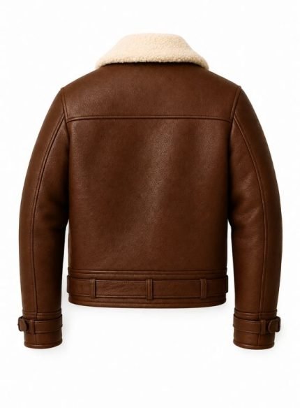 Men's Sheepskin Coat back side