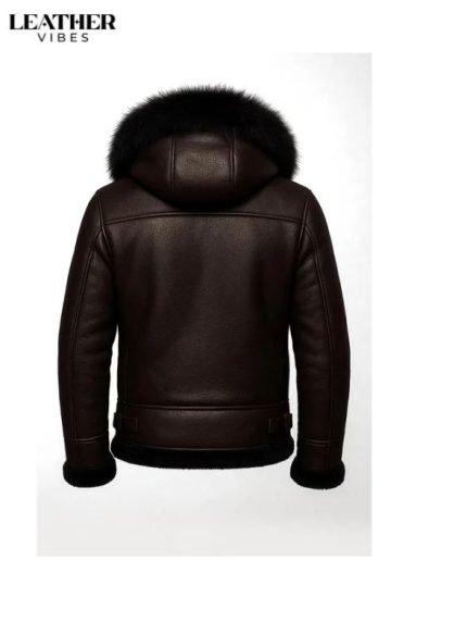 Sheepskin Coats for Men back side