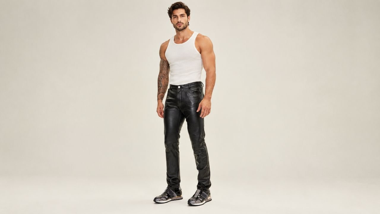 Styles of Mens Black Leather Pants