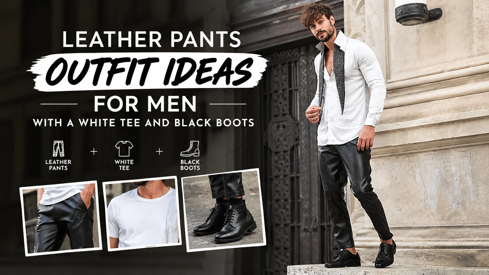 20 Leather Pants Outfit Ideas for Men (Casual to Night Out)