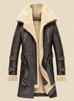 Genuine Leather Winter Coat Men