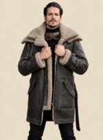 Leather Coat Jacket for Men Brown