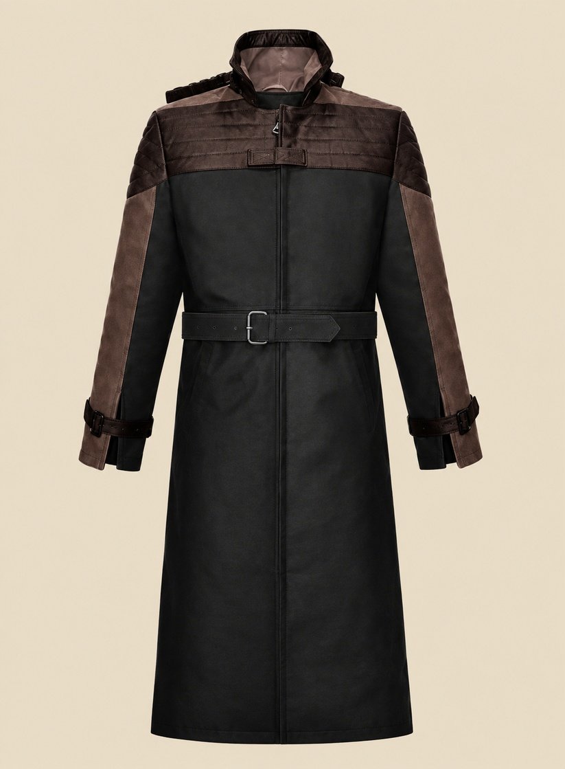 Leather Overcoat for Men Winter Front Leather Overcoat for Men Winter Front