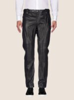 Letherix Men's Skinny Black Leather Pants