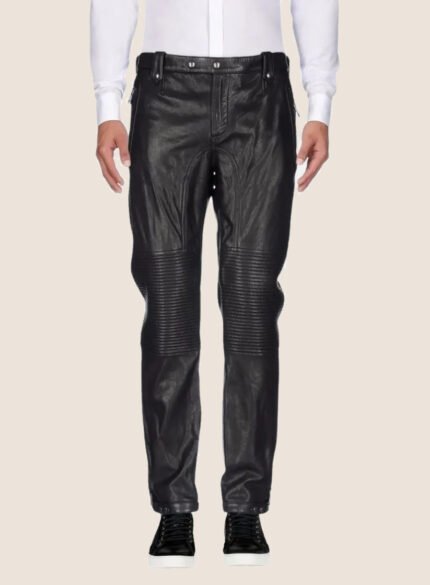 Letherix Men's Skinny Black Leather Pants
