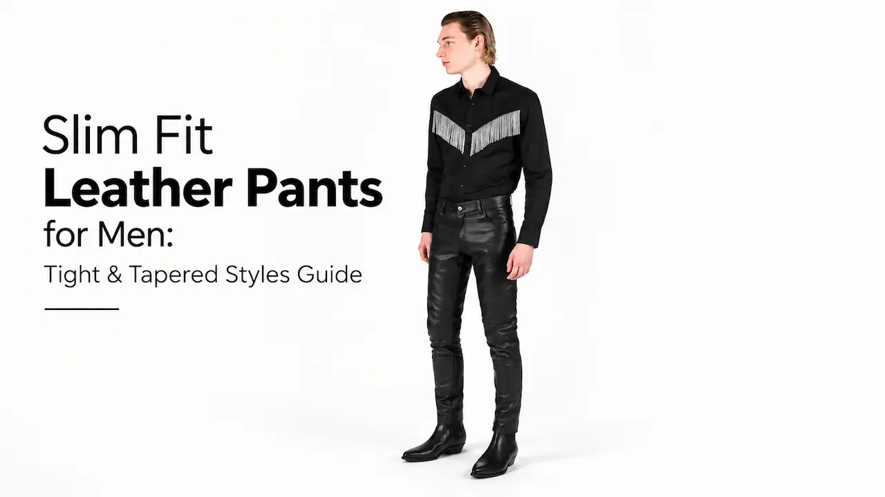 Slim Fit Leather Pants for Men Tight & Tapered Styles Guide